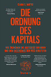 Die Ordnung des Kapitals. Wie Ökonomen die Austerität erfanden und dem Faschismus den Weg bereiteten von Clara E. Mattei Abbildung Buchcover Die Ordnung des Kapitals von Mattei