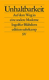 Abbildung Buchcover Unhaltbarkeit von Blühdorn