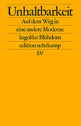 Abbildung Buchcover Unhaltbarkeit von Blühdorn