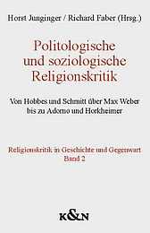 Abbildung Buchcover Politologische und soziologische Religionskritik von Junginger/Faber (Hg.)