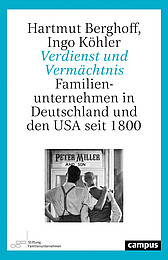 Abbildung Buchcover Verdienst und Vermächtnis von Berghoff/Köhler